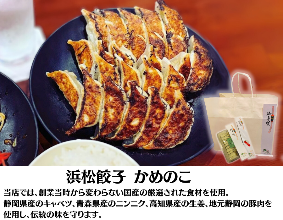 浜松餃子「かめのこ」の餃子(計60個/20個×3箱)