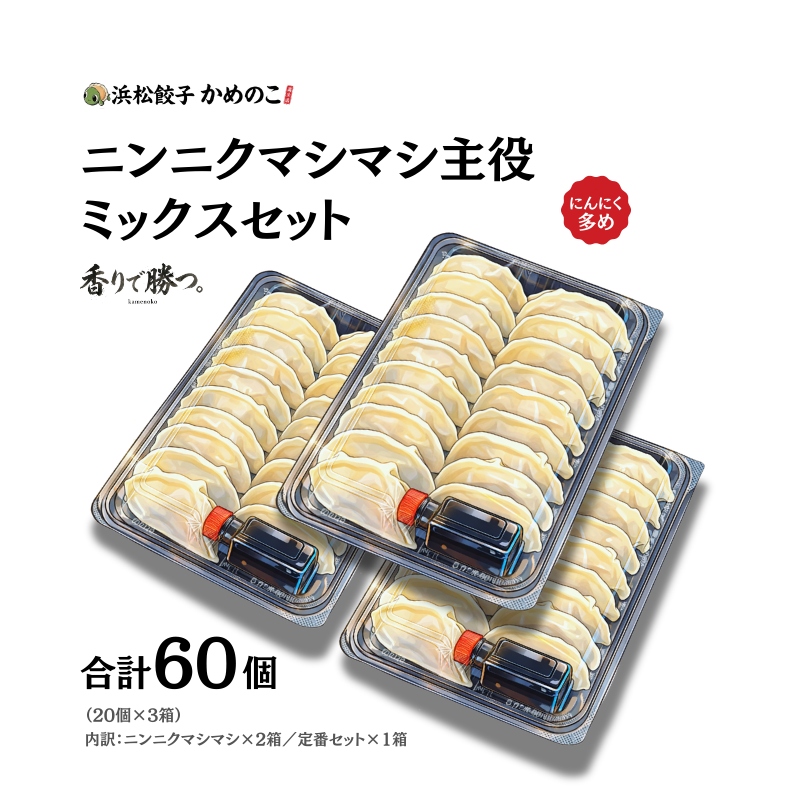 ニンニク主役2箱×定番1箱